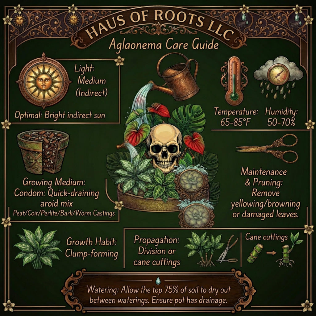 Aglaonema Ruby Ray - in 3 inch pot - Grower's Choice