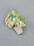 Variegated Monstera Pin